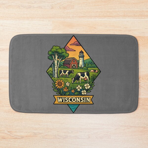 Item preview, Wisconsin – Dairy Farms and Rural Landscapes designed and sold by Ahau Designs.