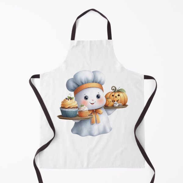 Item preview, Cute Ghost Chef with Cupcakes – Adorable Baking Halloween Design designed and sold by Winarrts.