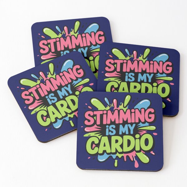 Item preview, Stimming is My Cardio – Edgy Logo designed and sold by GENX-AUTISM-DAD.