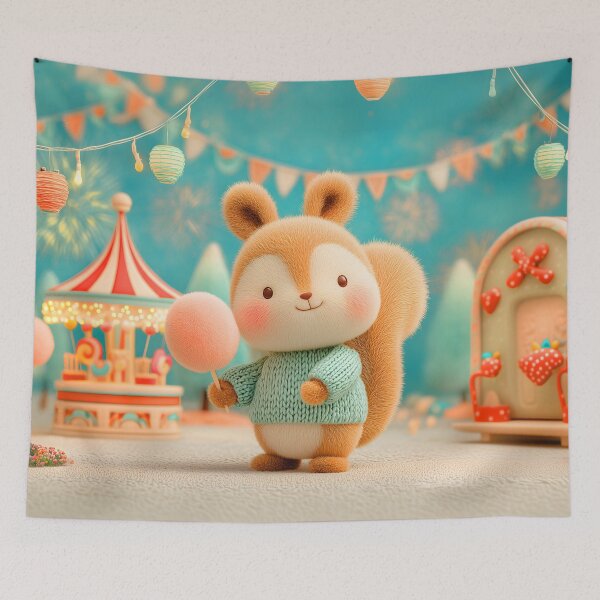 Item preview, Moonlit Sugar Carnival Sparkle - Squirrel designed and sold by CozyLodgeVillage.