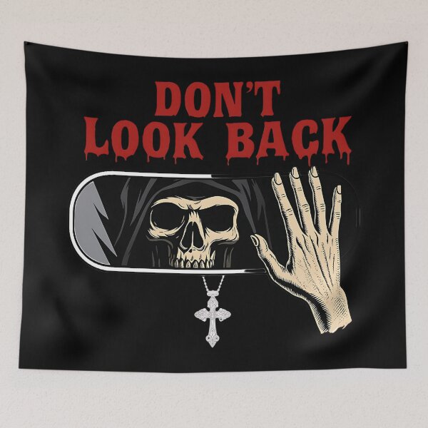 Item preview, Don’t Look Back Grim Reaper Shirt – Scary Halloween Horror Tee designed and sold by Westland Market.
