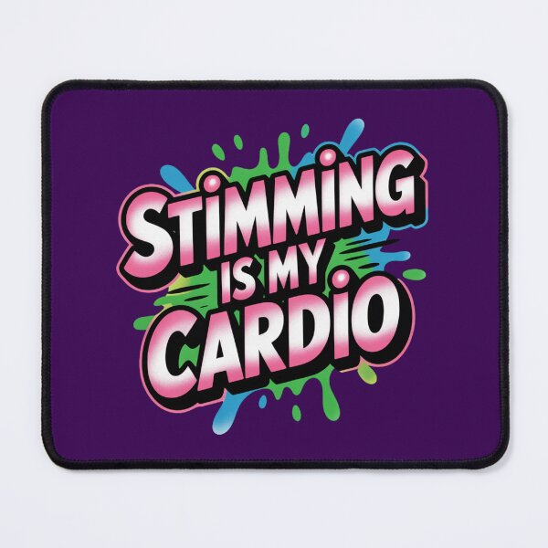 Item preview, Stimming is My Cardio – Edgy Logo designed and sold by GENX-AUTISM-DAD.