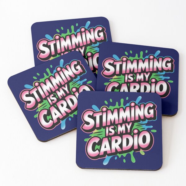 Item preview, Stimming is My Cardio – Edgy Logo designed and sold by GENX-AUTISM-DAD.