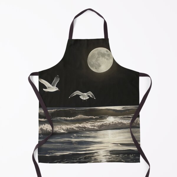 Item preview, Silver Nocturne: Gulls Over the Tidelight designed and sold by ArgentoArt.