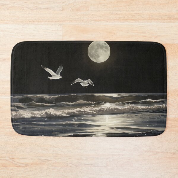 Item preview, Silver Nocturne: Gulls Over the Tidelight designed and sold by ArgentoArt.