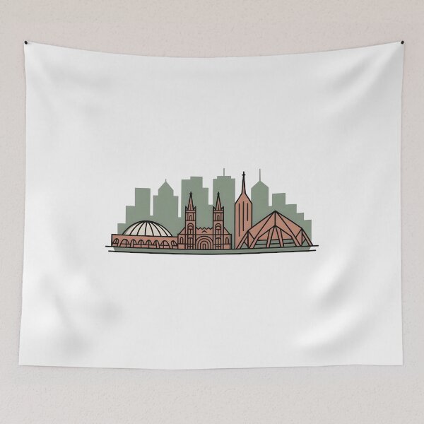 Item preview, Montréal Skyline – Minimalist Travel Souvenir Design designed and sold by Paper Drip.