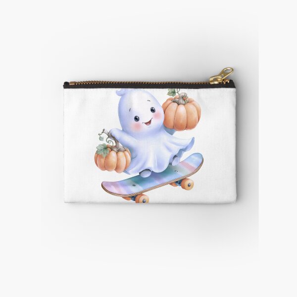 Item preview, Halloween Cute Ghost on Skateboard – Spooky Kawaii Skater Design designed and sold by Winarrts.