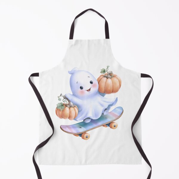 Item preview, Halloween Cute Ghost on Skateboard – Spooky Kawaii Skater Design designed and sold by Winarrts.