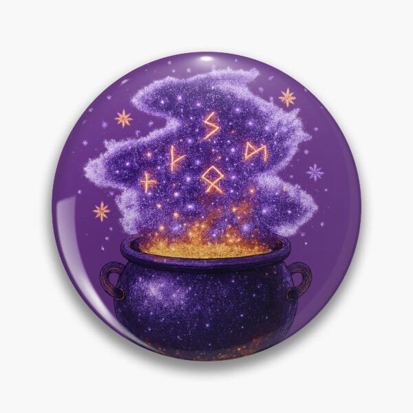 Item preview, Witch Cauldron – Bubbling Halloween Potion with Glitter Magic designed and sold by BloomOfDesign.