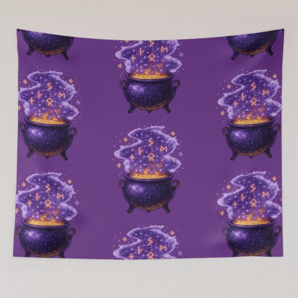 Item preview, Witch Cauldron – Bubbling Halloween Potion with Glitter Magic designed and sold by BloomOfDesign.