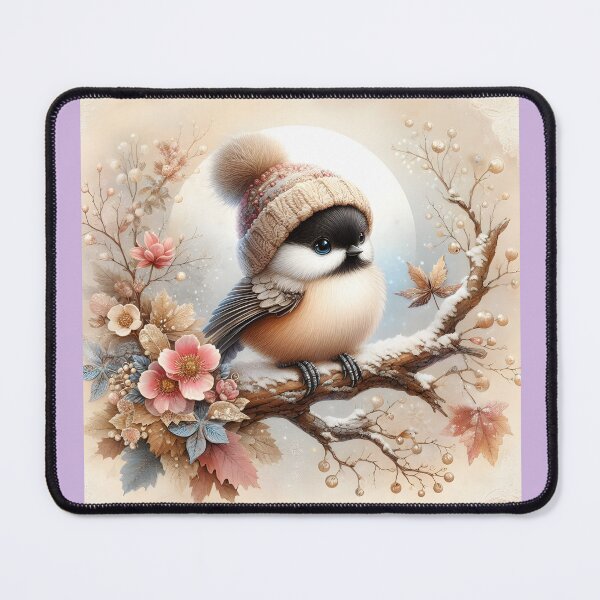 Item preview, 'Adorable Chickadee in Winter' designed and sold by LittlePaws2.