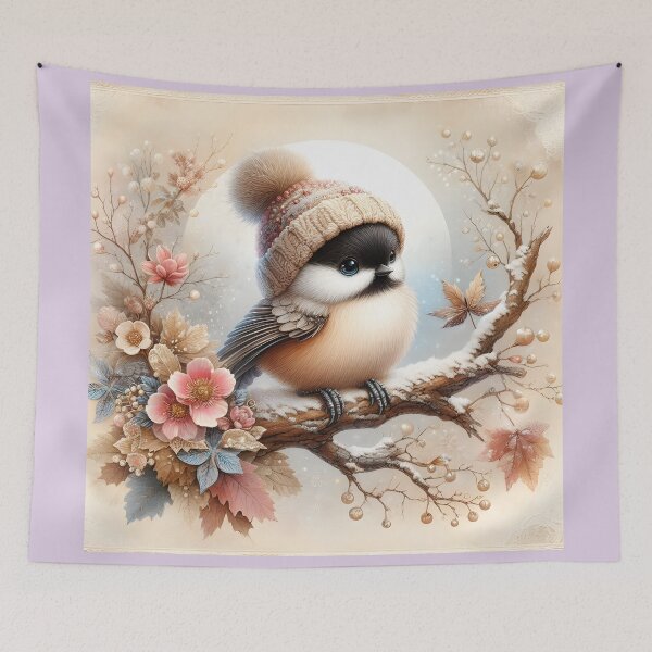 Item preview, 'Adorable Chickadee in Winter' designed and sold by LittlePaws2.