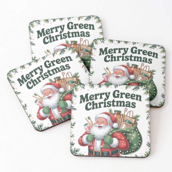 Item preview, Santa Carrying Eco-Friendly Christmas Gifts designed and sold by Mystic Wild Studio.