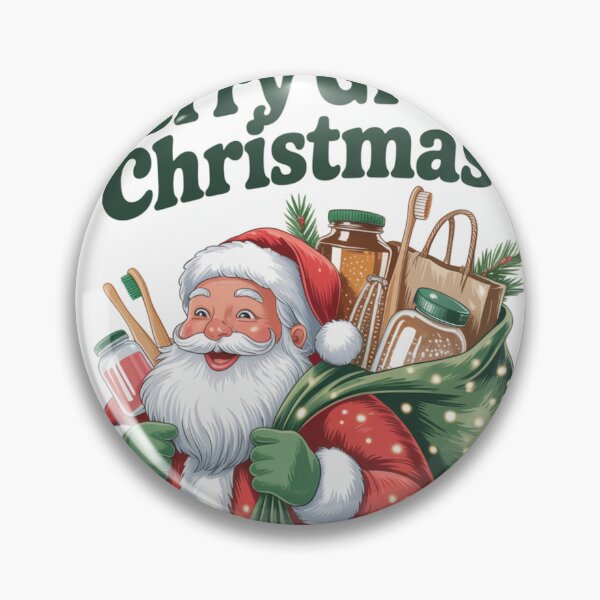 Item preview, Santa Carrying Eco-Friendly Christmas Gifts designed and sold by Mystic Wild Studio.