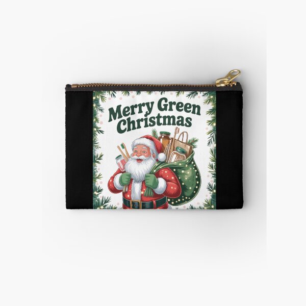 Item preview, Santa Carrying Eco-Friendly Christmas Gifts designed and sold by Mystic Wild Studio.