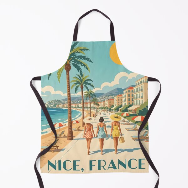 Item preview, Vintage Nice Travel Poster Art designed and sold by CraftaMint.