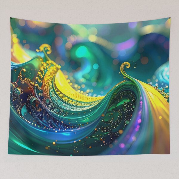 Item preview, Abstract Waves designed and sold by JMC-Art74.