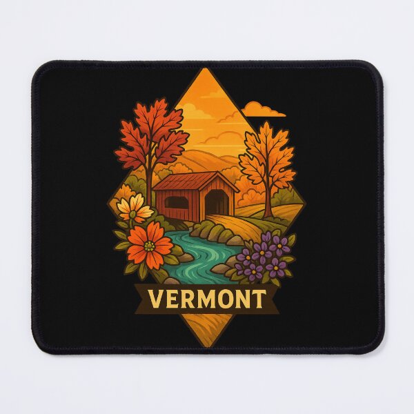 Item preview, Vermont – Covered Bridge and Autumn Landscapes designed and sold by Ahau Designs.