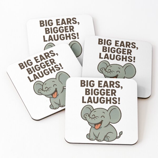 Item preview, Big Ears, Bigger Smiles – Funny Elephant Design designed and sold by SteffaArt.