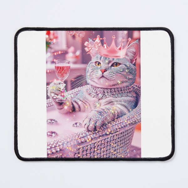 Item preview, Glitter Kitty in Tub designed and sold by Cookie Monster Designs.