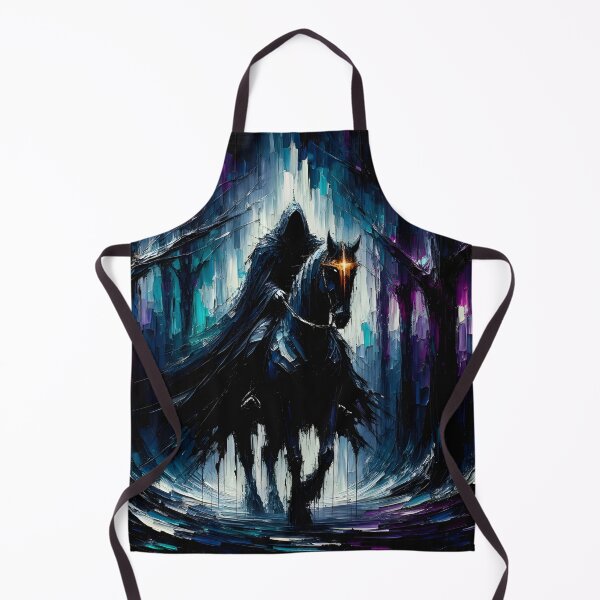 Item preview, Shadow Rider – Dark Fantasy Hooded Horseman in Enchanted Forest designed and sold by EntropyArts.