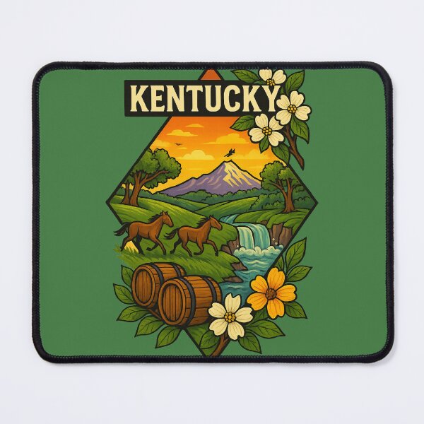 Item preview, Kentucky – Horses, bourbon, and Bluegrass landscapes designed and sold by Ahau Designs.