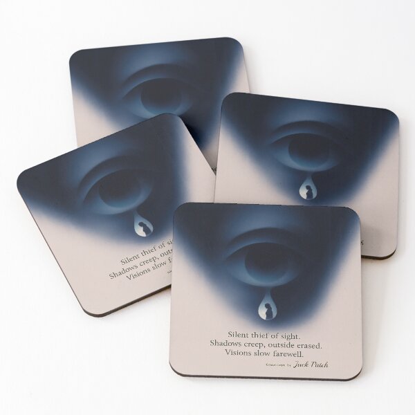 Item preview, Glaucoma Haiku - Silent Thief of Sight – Glaucoma Awareness Art designed and sold by Eyepatch-Jacks.