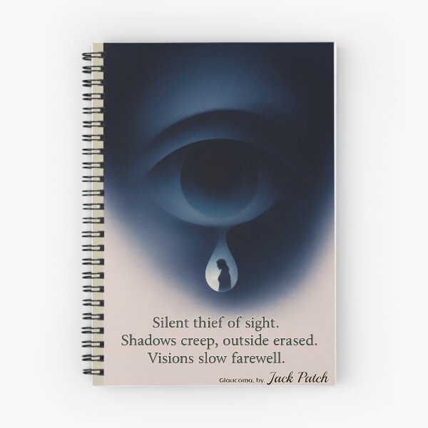 Item preview, Glaucoma Haiku - Silent Thief of Sight – Glaucoma Awareness Art designed and sold by Eyepatch-Jacks.
