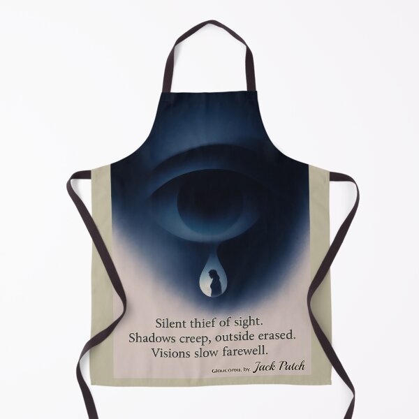 Item preview, Glaucoma Haiku - Silent Thief of Sight – Glaucoma Awareness Art designed and sold by Eyepatch-Jacks.