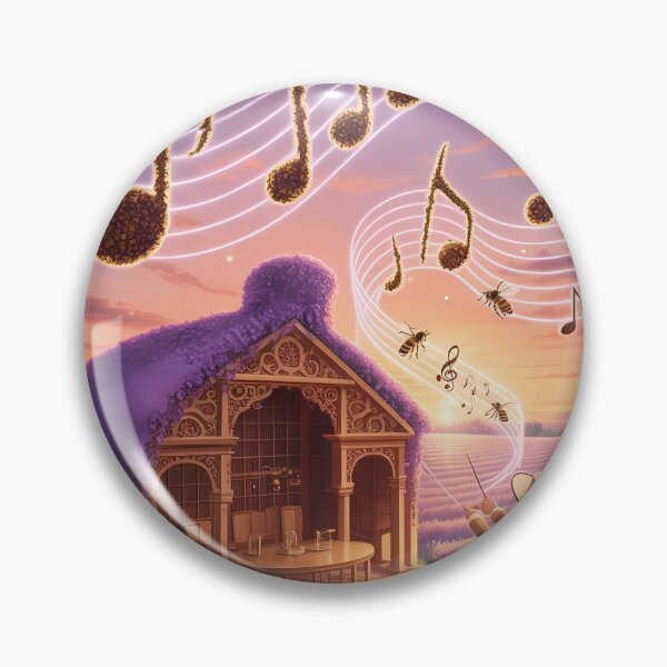 Item preview, THE BEEKEEPER'S SYMPHONY - Whimsical Bee & Music Art for Nature Lovers, Honeybee Conservation Poster designed and sold by Rilindi.