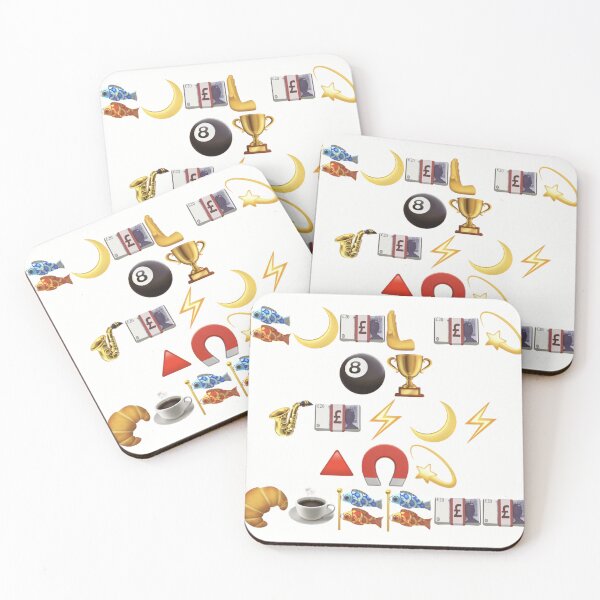 Item preview, Fueled By Jesus And Coffee – Unique Emoji Emblems Art | Emoji Hall of Fame Collectible designed and sold by Emoji Emblems.