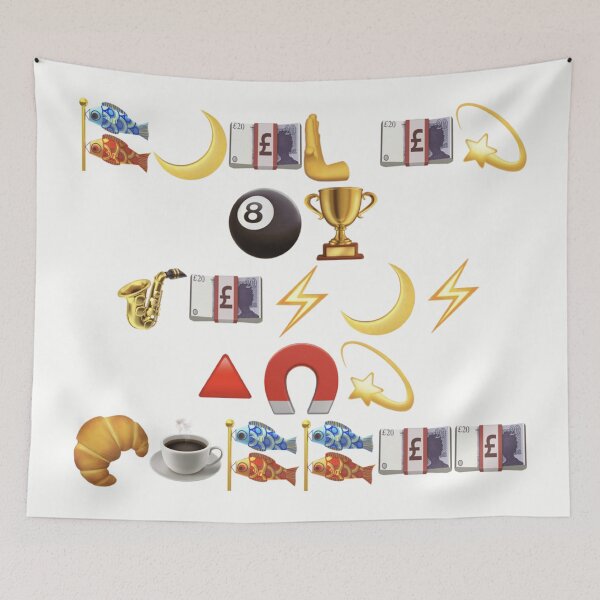 Item preview, Fueled By Jesus And Coffee – Unique Emoji Emblems Art | Emoji Hall of Fame Collectible designed and sold by Emoji Emblems.