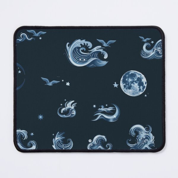 Item preview, Moonlit Wave Elements: Indigo Sticker Pack designed and sold by ArgentoArt.