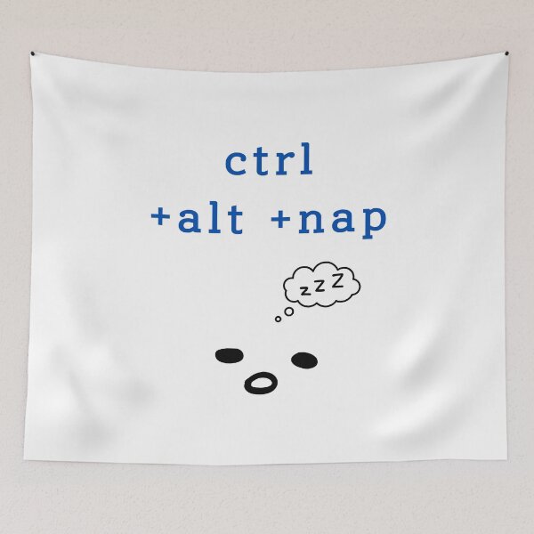 Item preview, Ctrl Alt Nap – Funny Tech Tired Minimal Design designed and sold by mintmono-studio.