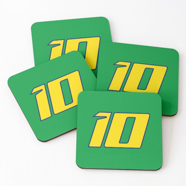 Item preview, Diogo Moreira #10 MotoGP | Brazilian Flag Number Plate Art Yellow designed and sold by Fan Art Station .