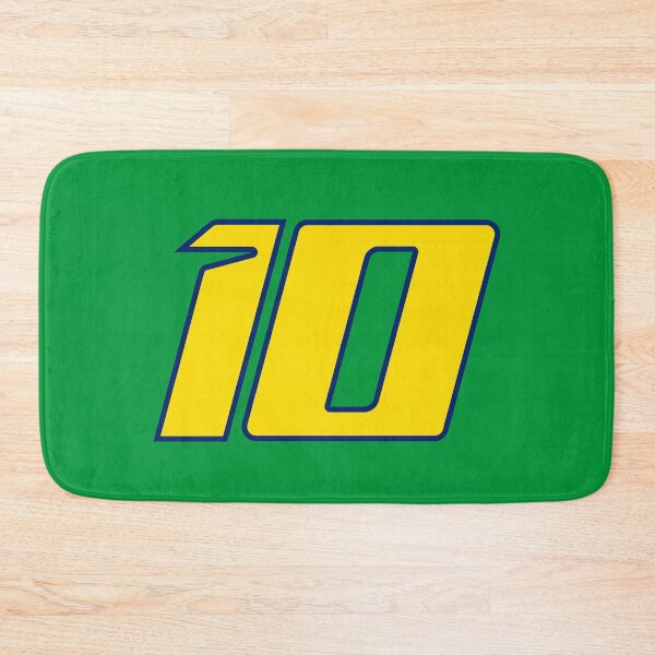 Item preview, Diogo Moreira #10 MotoGP | Brazilian Flag Number Plate Art Yellow designed and sold by Fan Art Station .