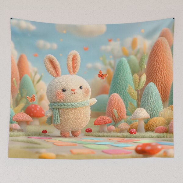 Item preview, Hoppity Hopscotch - Bunny designed and sold by CozyLodgeVillage.