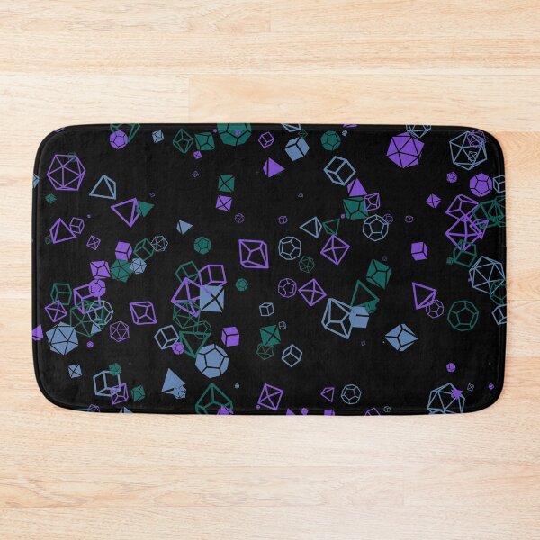 Item preview, Purple RPG Dice Pattern – Geometric D20 Design, Gamer Wall Art, Fantasy Dice Decor designed and sold by AvengingSassy.