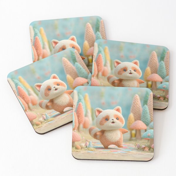 Item preview, Hoppity Hopscotch - Raccoon designed and sold by CozyLodgeVillage.