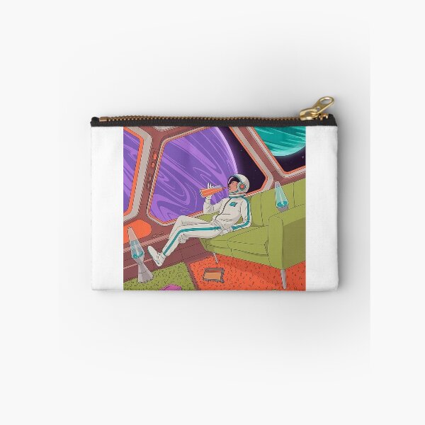 Item preview, ZERO-GRAVITY LIVING ROOM - Retro Space Lounge Art for Sci-Fi Lovers & Homebodies, 70s Space Age Poster designed and sold by Rilindi.