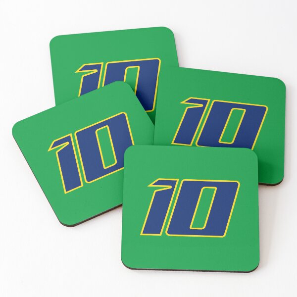 Item preview, Diogo Moreira #10 MotoGP | Brazilian Flag Number Plate Art Green designed and sold by Fan Art Station .