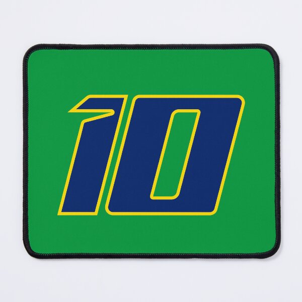 Item preview, Diogo Moreira #10 MotoGP | Brazilian Flag Number Plate Art Green designed and sold by Fan Art Station .