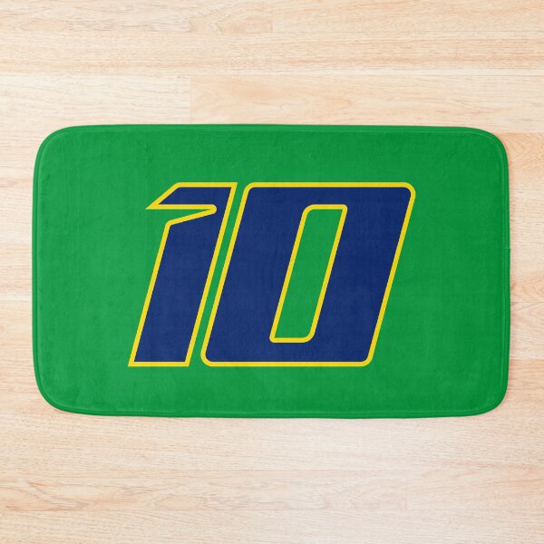 Item preview, Diogo Moreira #10 MotoGP | Brazilian Flag Number Plate Art Green designed and sold by Fan Art Station .
