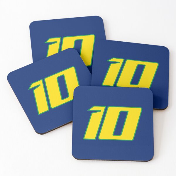 Item preview, Diogo Moreira #10 MotoGP | Brazilian Flag Number Plate Art Blue designed and sold by Fan Art Station .