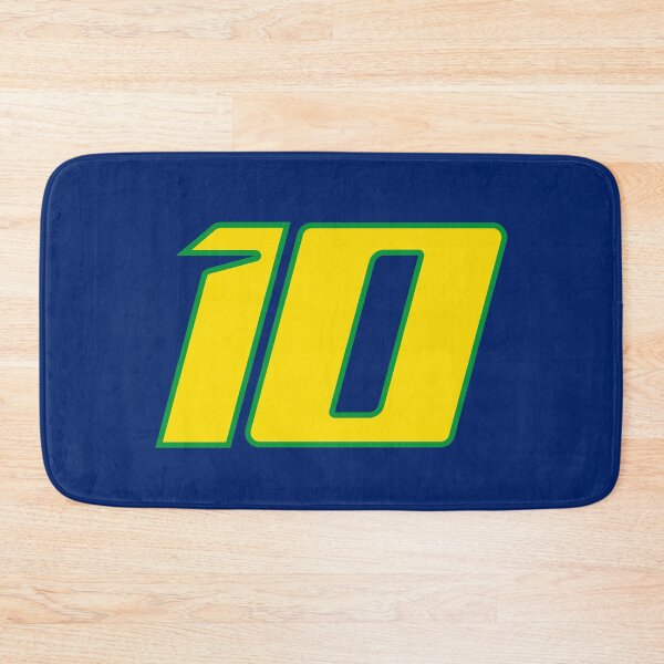 Item preview, Diogo Moreira #10 MotoGP | Brazilian Flag Number Plate Art Blue designed and sold by Fan Art Station .