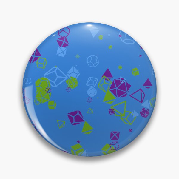 Item preview, Blue RPG Dice Pattern – Geometric D20 Design, Gamer Wall Art, Fantasy Dice Decor designed and sold by AvengingSassy.
