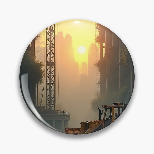 Item preview, THE OVERGROWN CONSTRUCTION SITE - Nature Reclaiming Art for Eco-Conscious Fans, Abandonedcore Aesthetic Poster designed and sold by Rilindi.