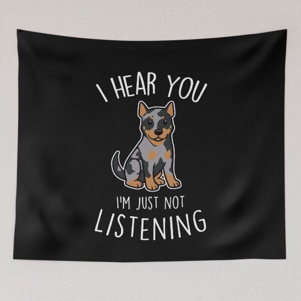 Item preview, Harlequin Beauceron Cropped Dog Listening designed and sold by Clara Hollins.