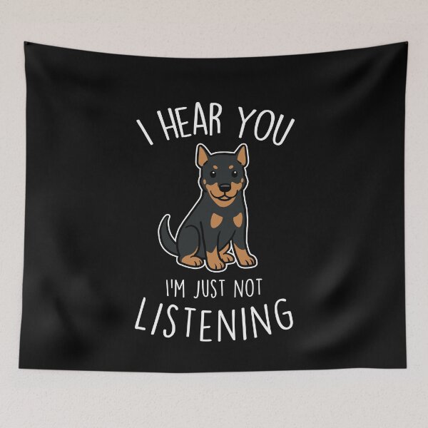 Item preview, Beauceron Cropped Dog Listening designed and sold by Clara Hollins.