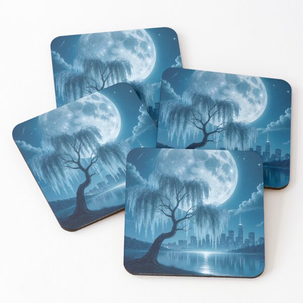 Item preview, Enchanted Moonlit City Reflections designed and sold by CraftaMint.
